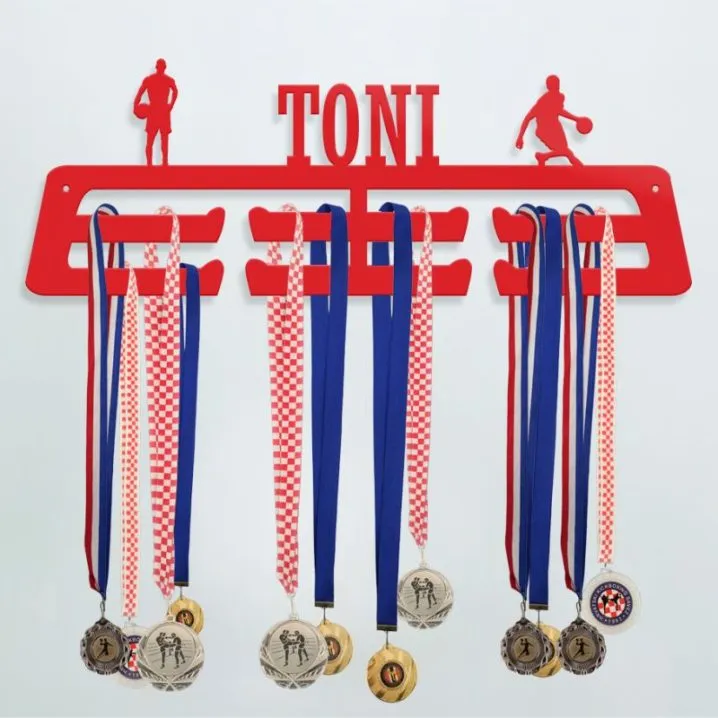 personalizirani dvostruki stalak za medalje (za sportaše) - slika 6