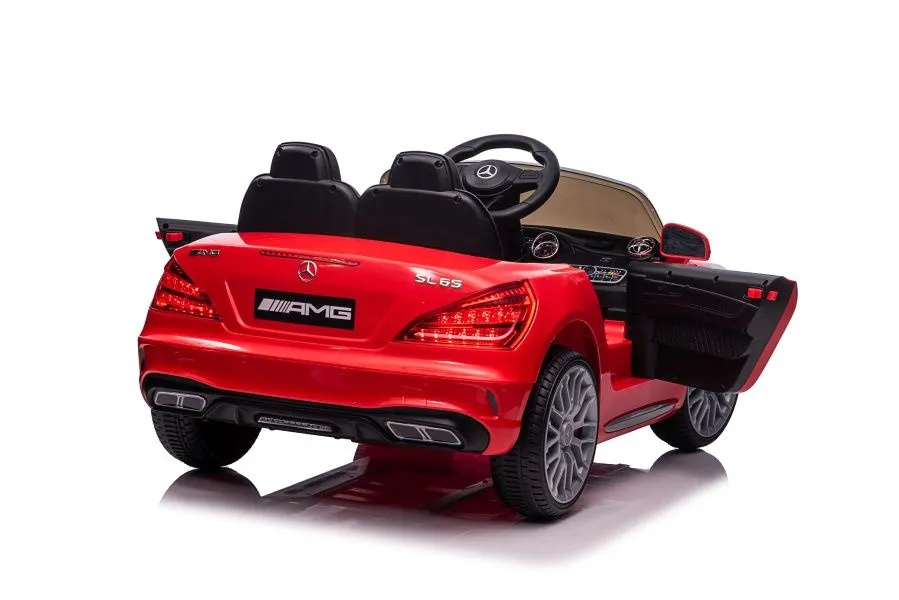 licencirani auto na akumulator mercedes sl65 s lcd - crveni/lakirani - slika 5
