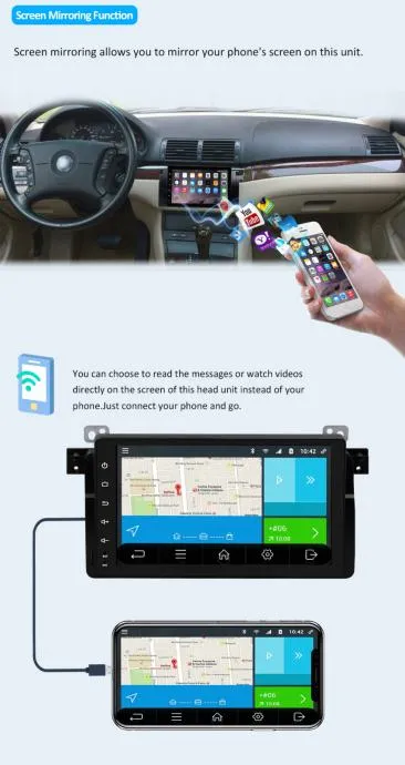bmw e53 e39 x5 m5 e38 2din radio multimedija navigacija wifi - slika 3