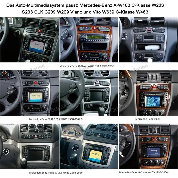ORIGINAL ANDROID Mercedes CLK W209 W203 S203 C209 GPS WIFI NAVIGACIJA - Čakovec