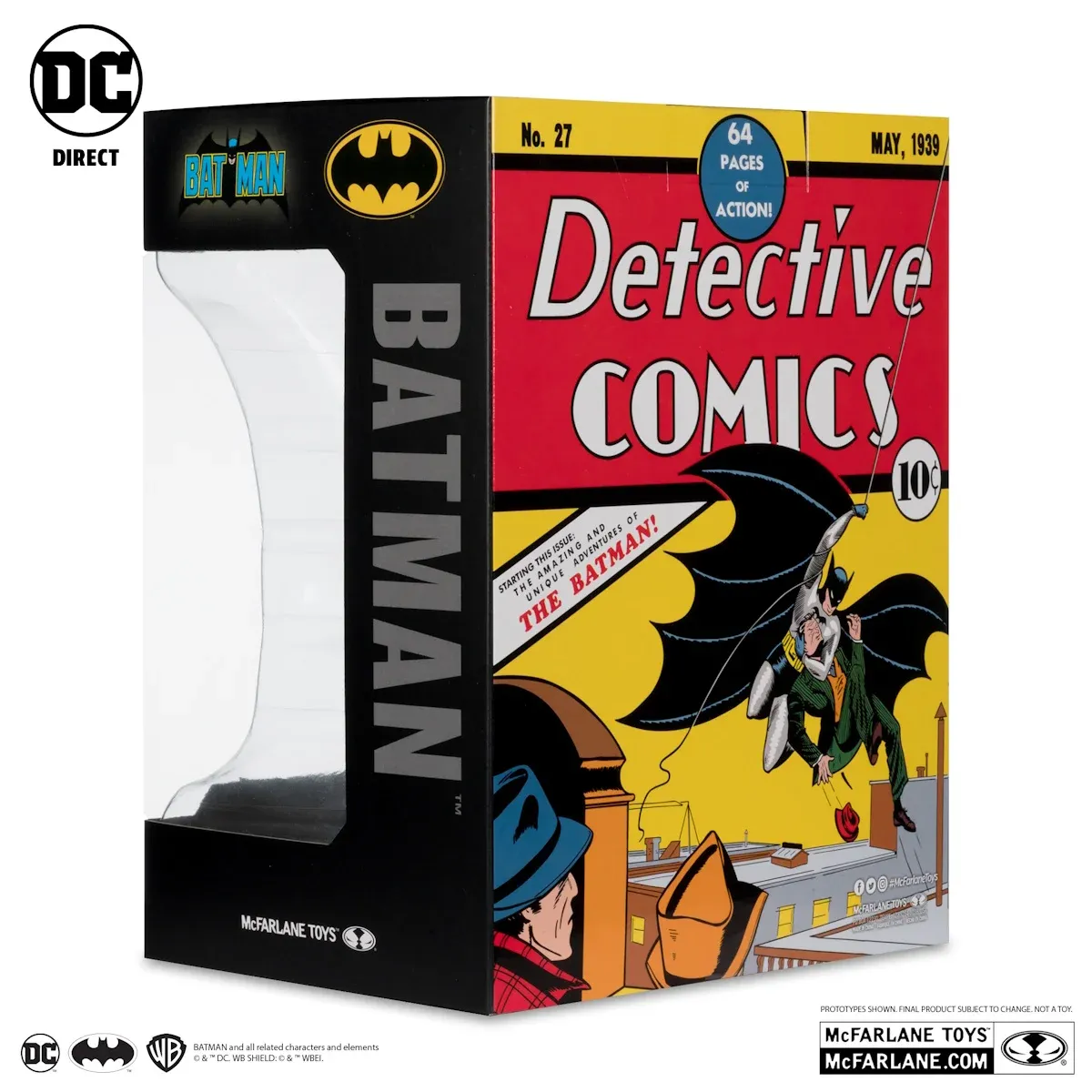 mcfarlane dc direct – batman (1st appearance) cowl replica - slika 8
