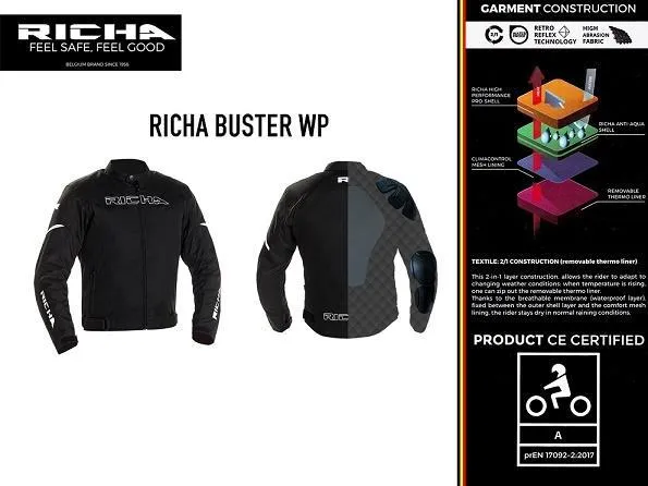 jakna richa buster wp muška bijela - slika 3