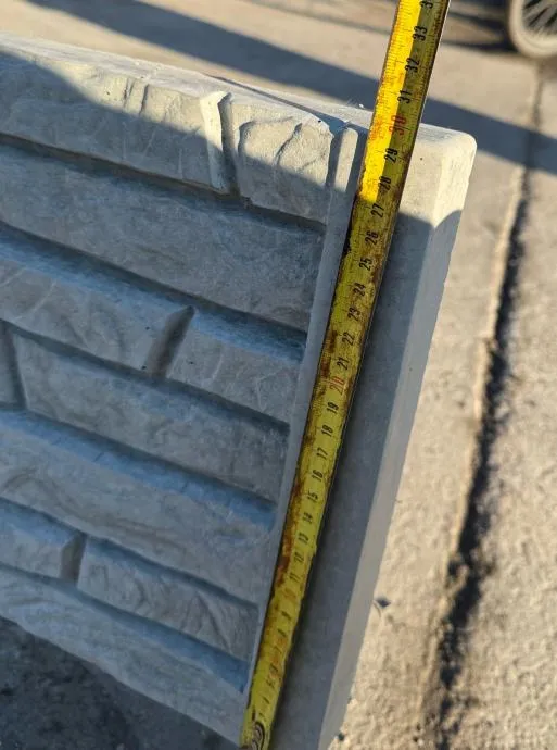betonski parapet za panel ogradu 2d/3d - novo - imitacija kamena - slika 5