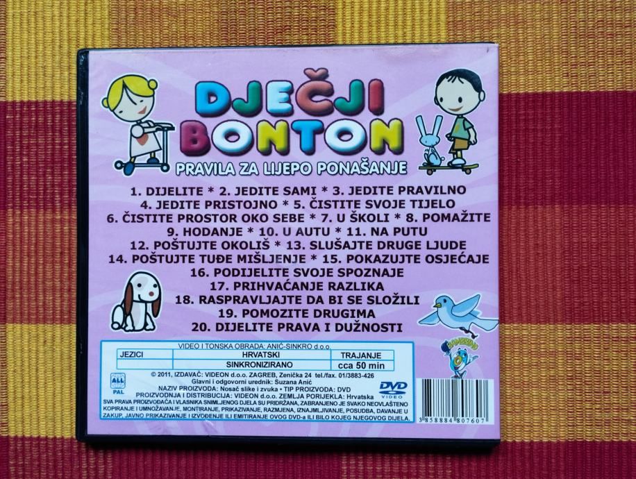 dječji bonton - pravila za lijepo ponašanje dvd - slika 3