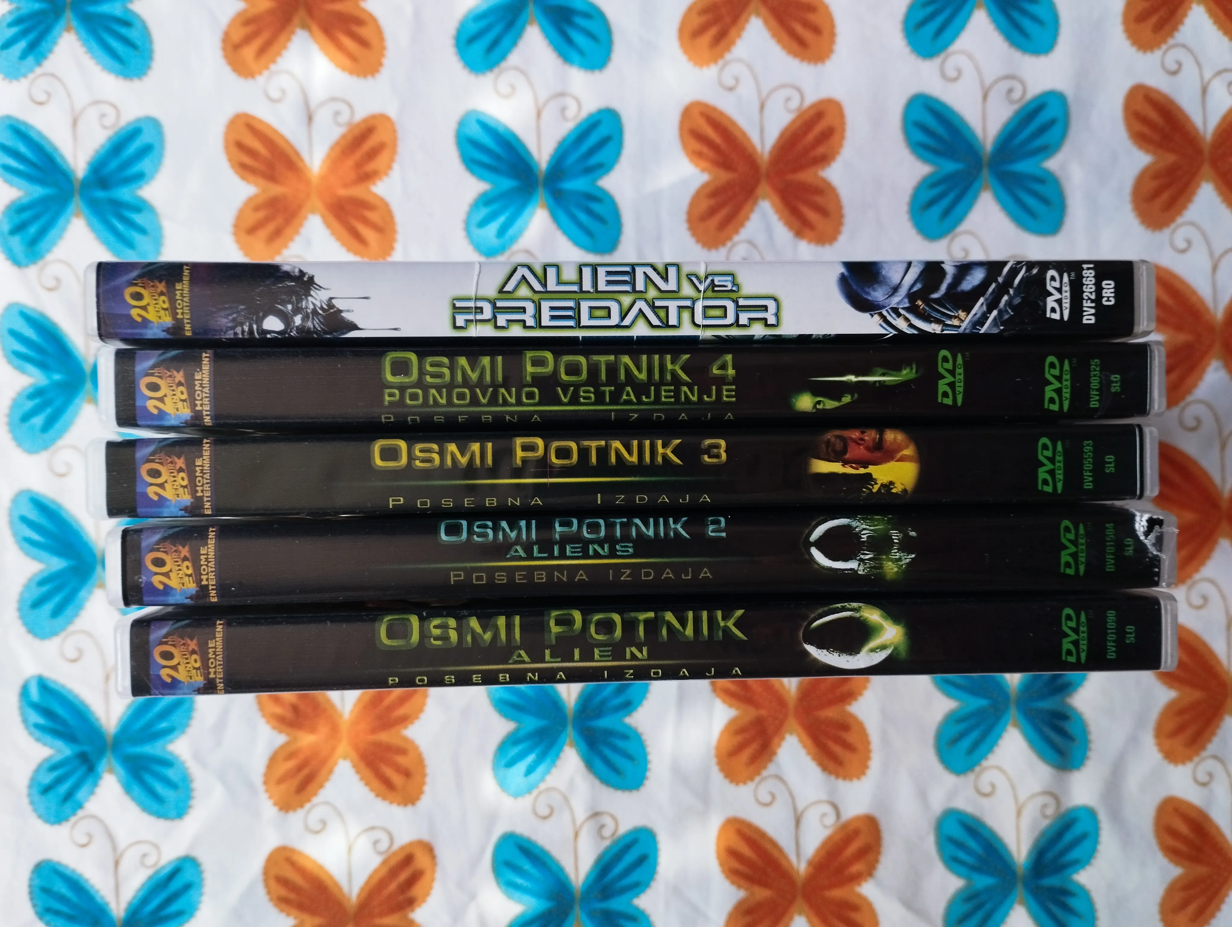 Alien, osmi putnik 1,2,3,4 + Alien vs. Predrator 5DVDa lot - Samobor