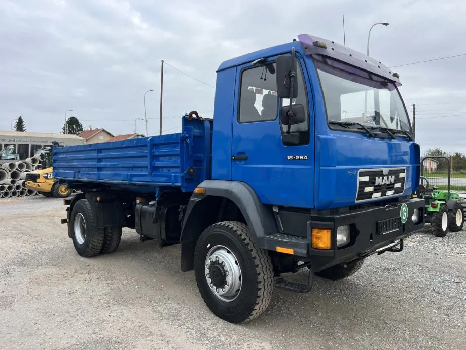man 18•264 4x4 trostrani meiller kiper, 1998 god. - slika 3