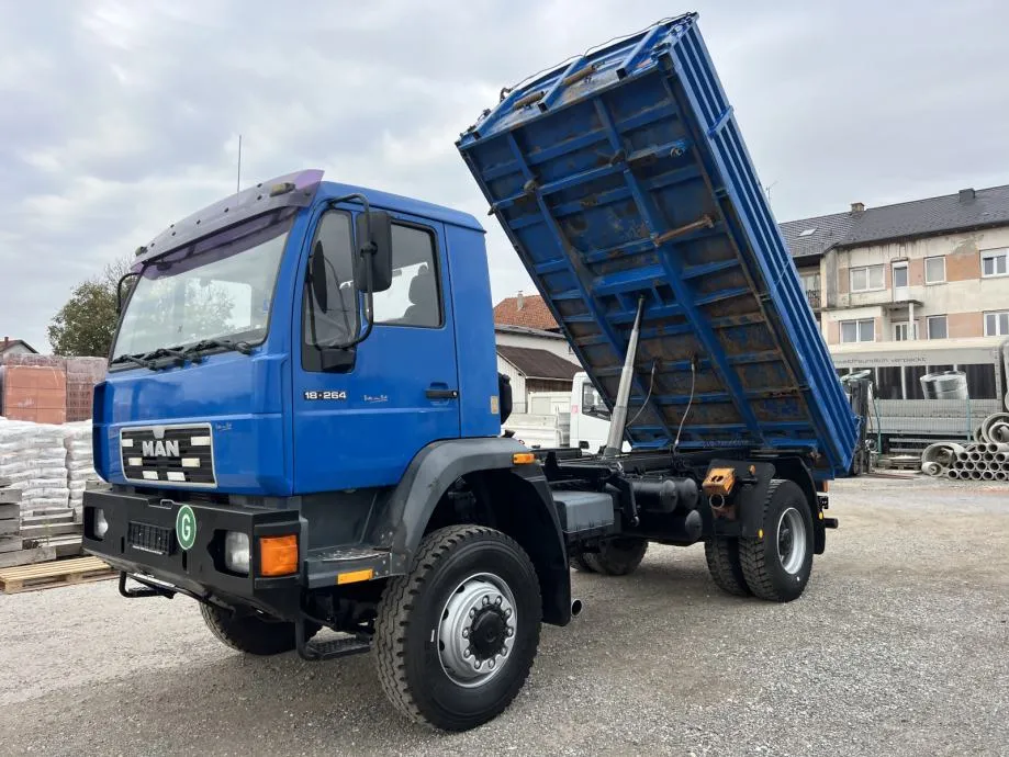 man 18•264 4x4 trostrani meiller kiper, 1998 god. - slika 9