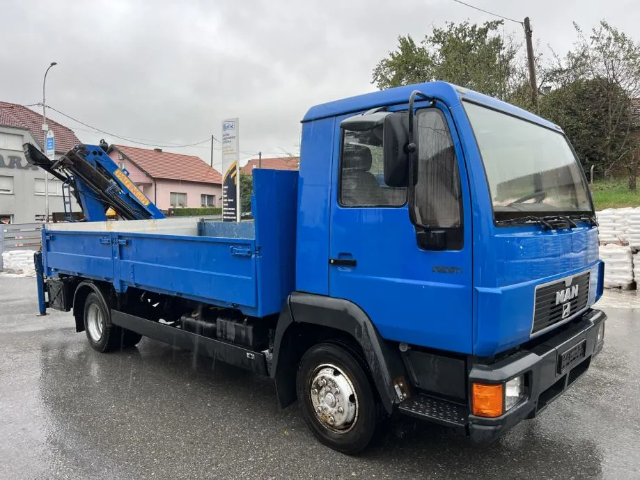 man 8.153 l2000 sa palfinger kranom, 1994 god. - slika 2