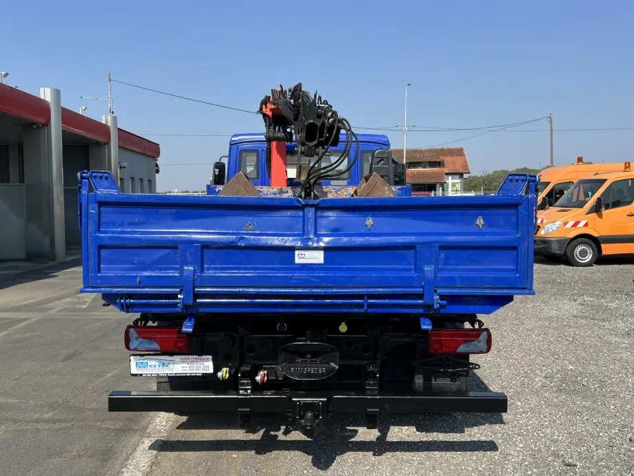 man tgl12.180 trostrani kiper s kranom, 2007 god. - slika 7
