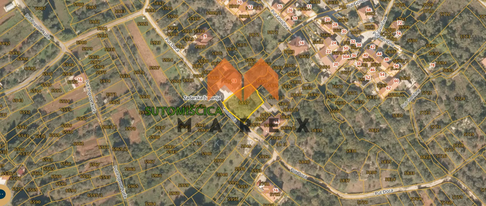GRAĐEVINSKO ZEMLJIŠTE 576m2-ODLIČNA INVESTICIJA - Sutomišćica, Preko