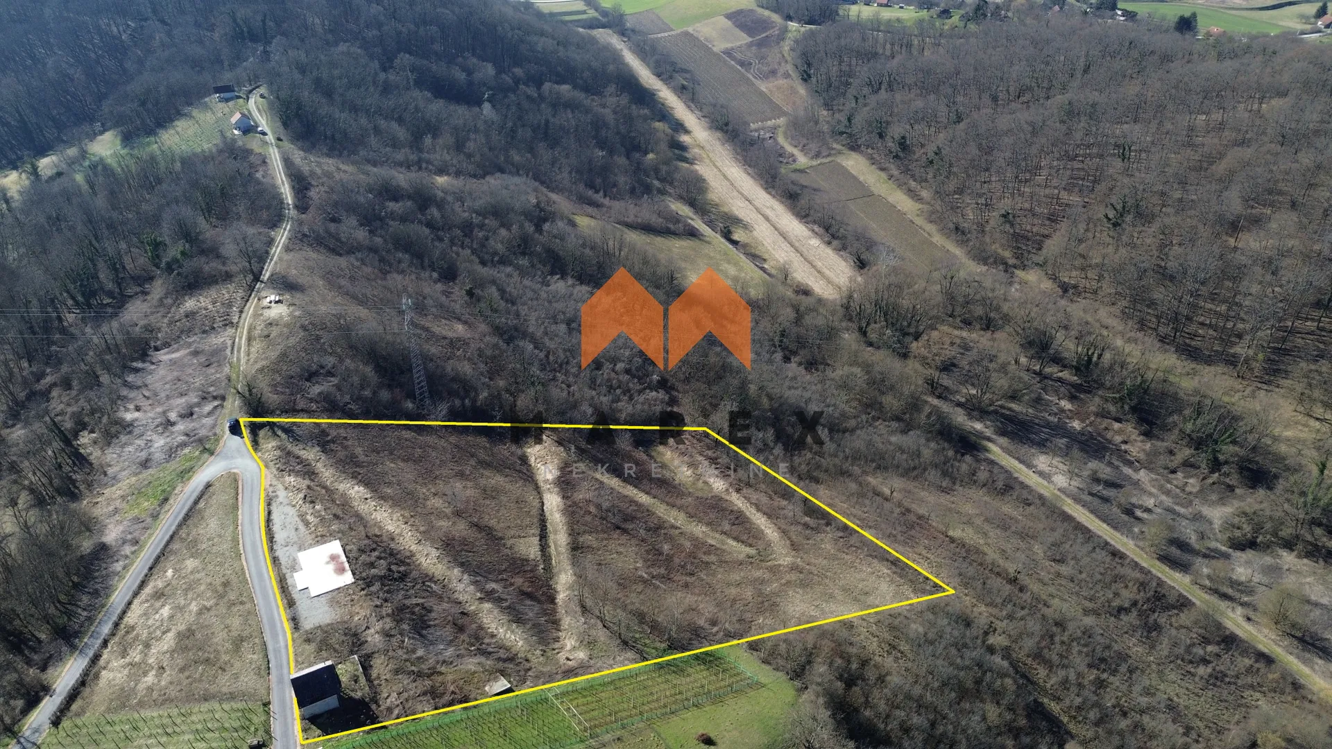 SNIŽENO-GRAĐEVINSKO ZEMLJIŠTE 8518 m2, S GRAĐ. DOZVOLOM, JALŠJE - Veliko Trgovišće