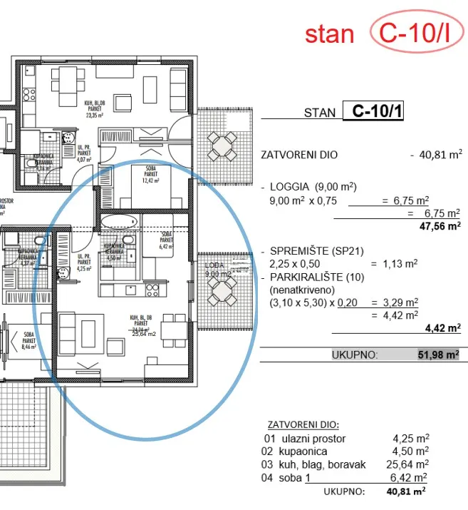 moderna luksuzna novogradnja na odličnoj lokaciji,pregrada ,1s+db 51,98 m2 - slika 21