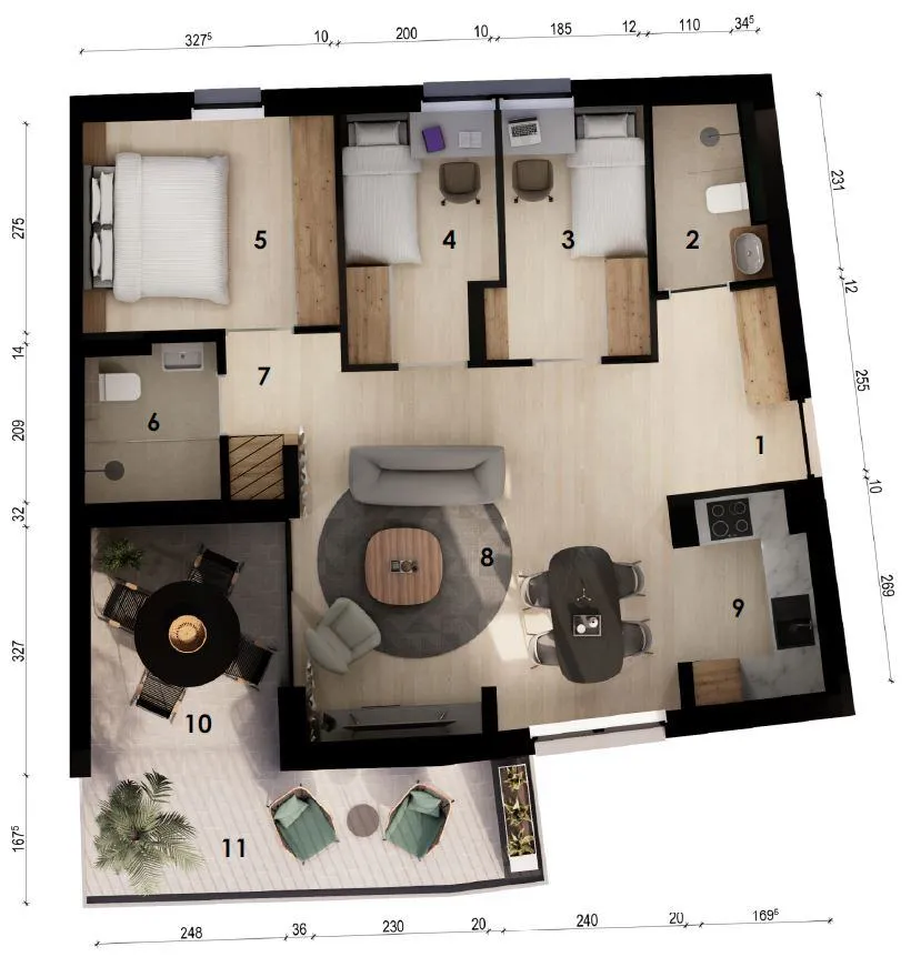 novogradnja! črnomerec, 71.85 m2, 4 sobe - slika 5