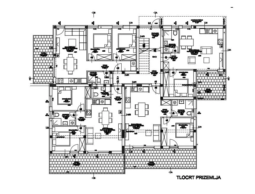 vodice - novogradnja, dvosobni stan a1 - n1, p = 69.52 m2 - slika 9