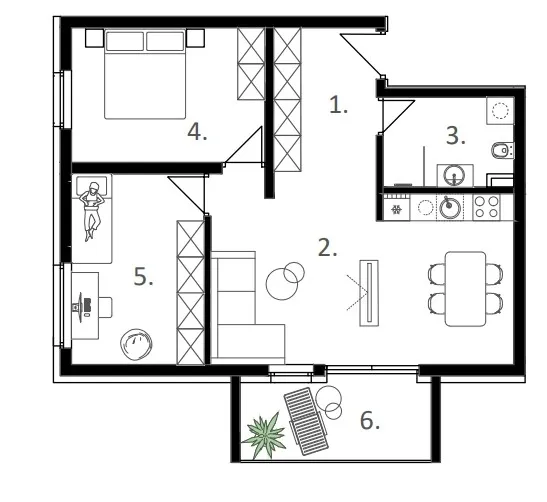 vodice - novogradnja, stanovi od 41,20 do 104.20 m2 - slika 16