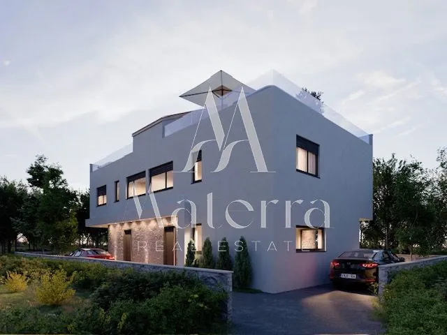 murter - novogradnja, lijevi dio dvojne kuće, krovna terasa - slika 12