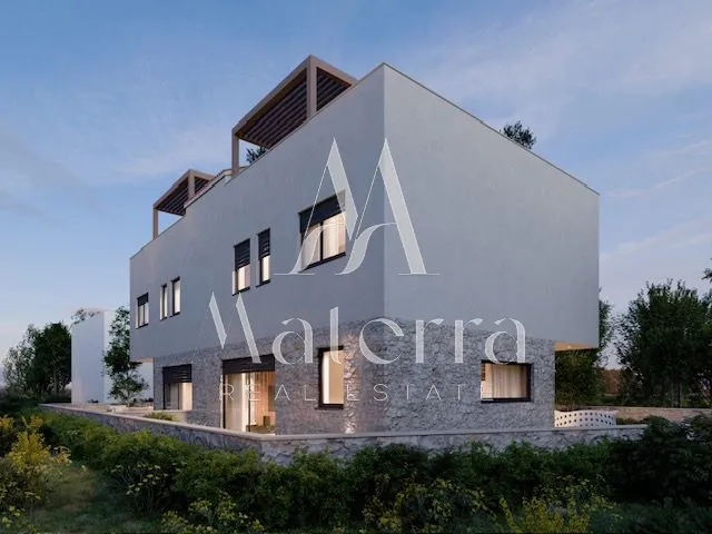 murter - novogradnja, lijevi dio dvojne kuće, krovna terasa - slika 2