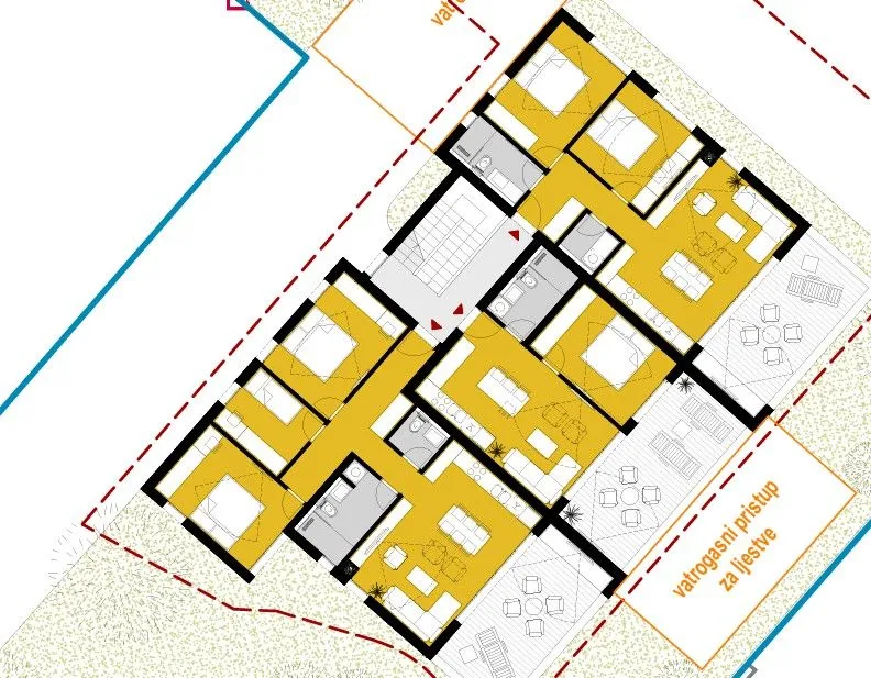 srima, stan (s4), 1. kat, 78.22 m2, 300m od mora - slika 8