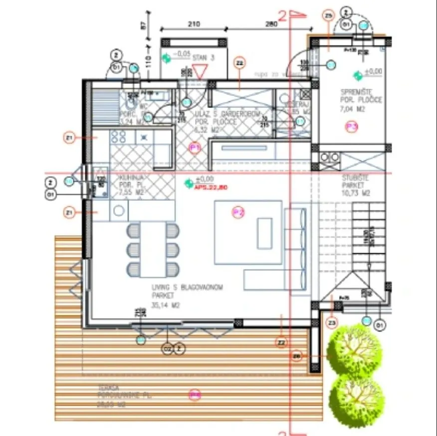 vodice - vila 3, novogradnja p = 159.125 m² - slika 5