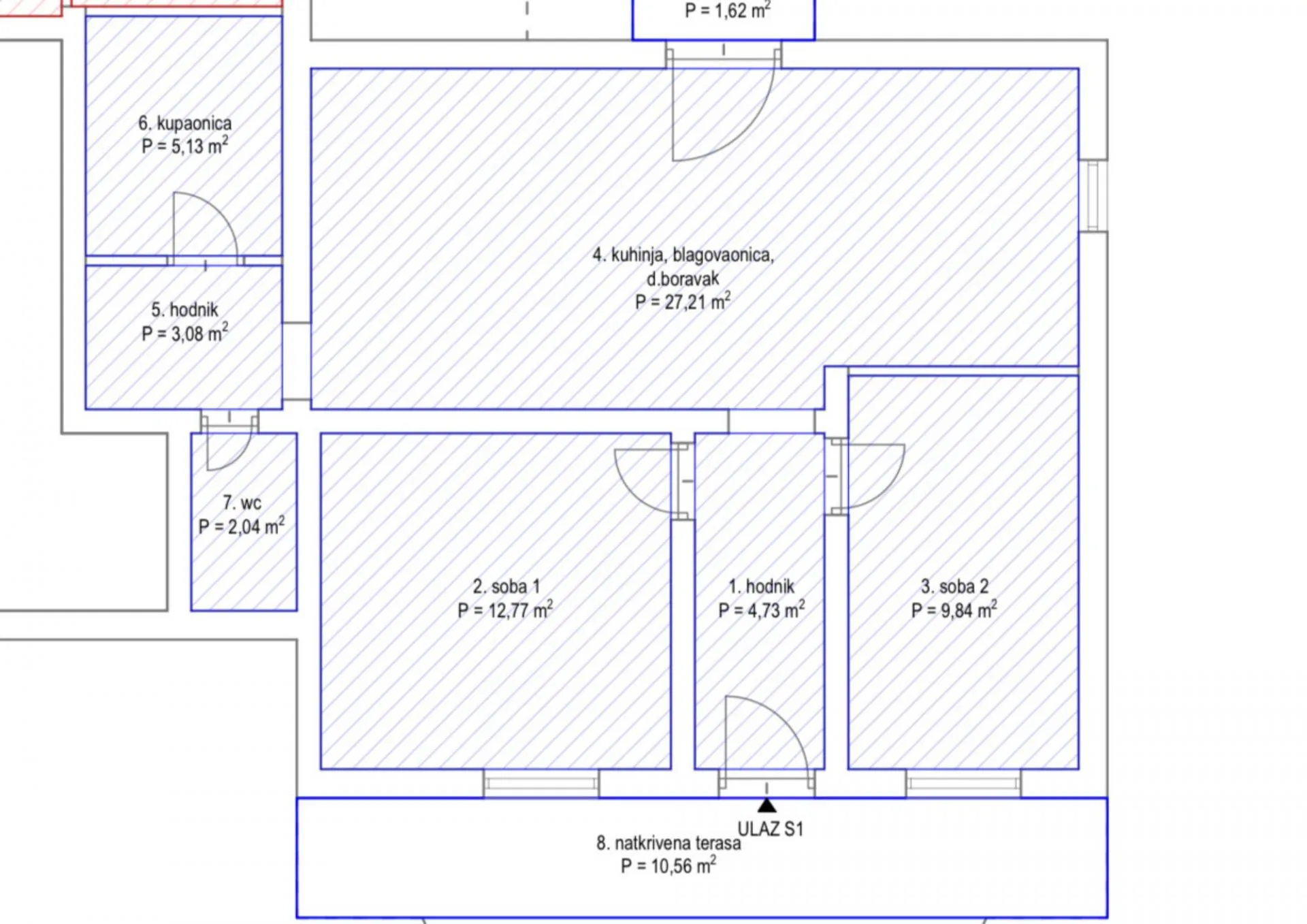 murter, 2-soban stan - 76,98 m2 sa terasom, parking, 400m od centra - slika 11