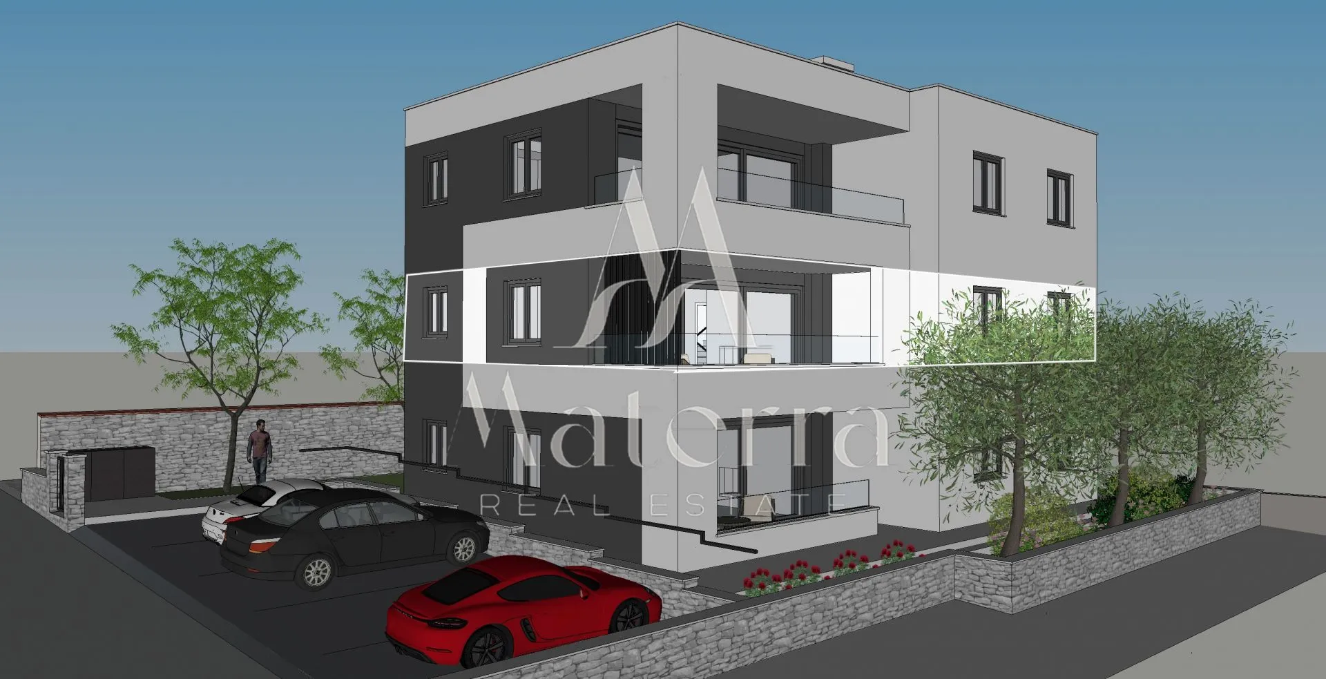 vodice - 2-soban stan, 30 m od mora, prvi kat, zgrada 1 - slika 1