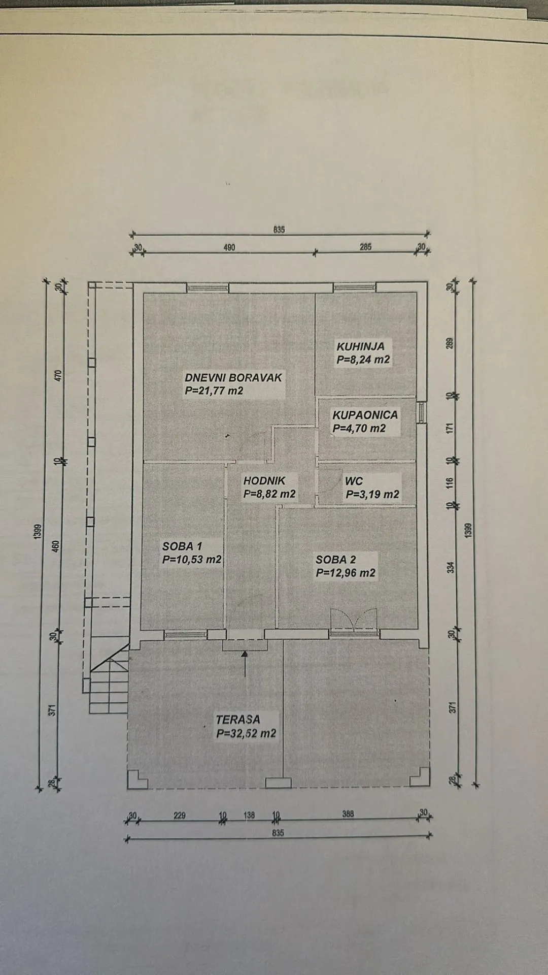 primošten - jednosoban stan p = 59.68 m2 - slika 12