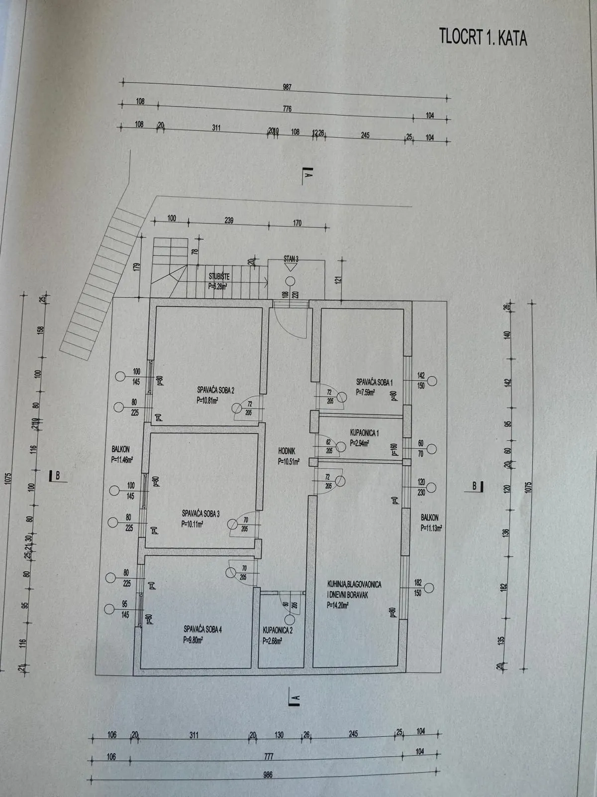 marina - prilika! kuca sa tri stana i parkingom, p=247 m² - slika 24