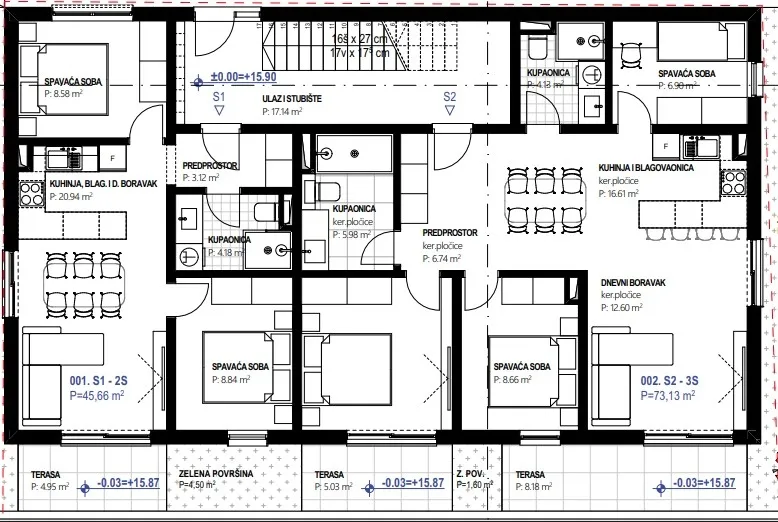 rogoznica- novogradnja, stanovi od 36,79 m2 - 75,94m2, 210 m od mora - slika 11