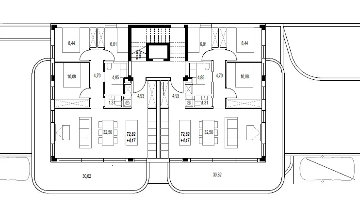 brodarica - 3-sobni stan, pogled na more, 2 parking mjesta, 6b - slika 13