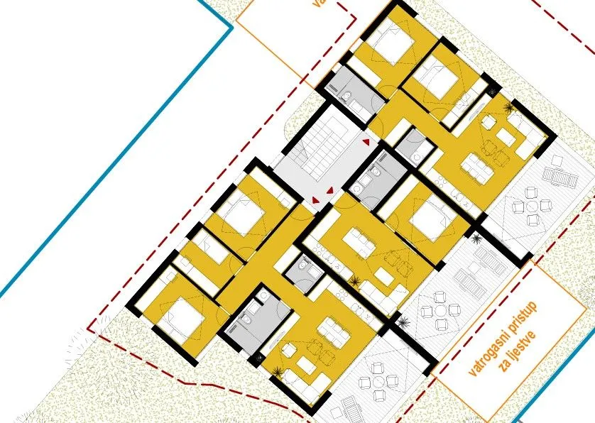 srima, stan (s6), 2. kat, 78.22 m2, 300m od mora - slika 8