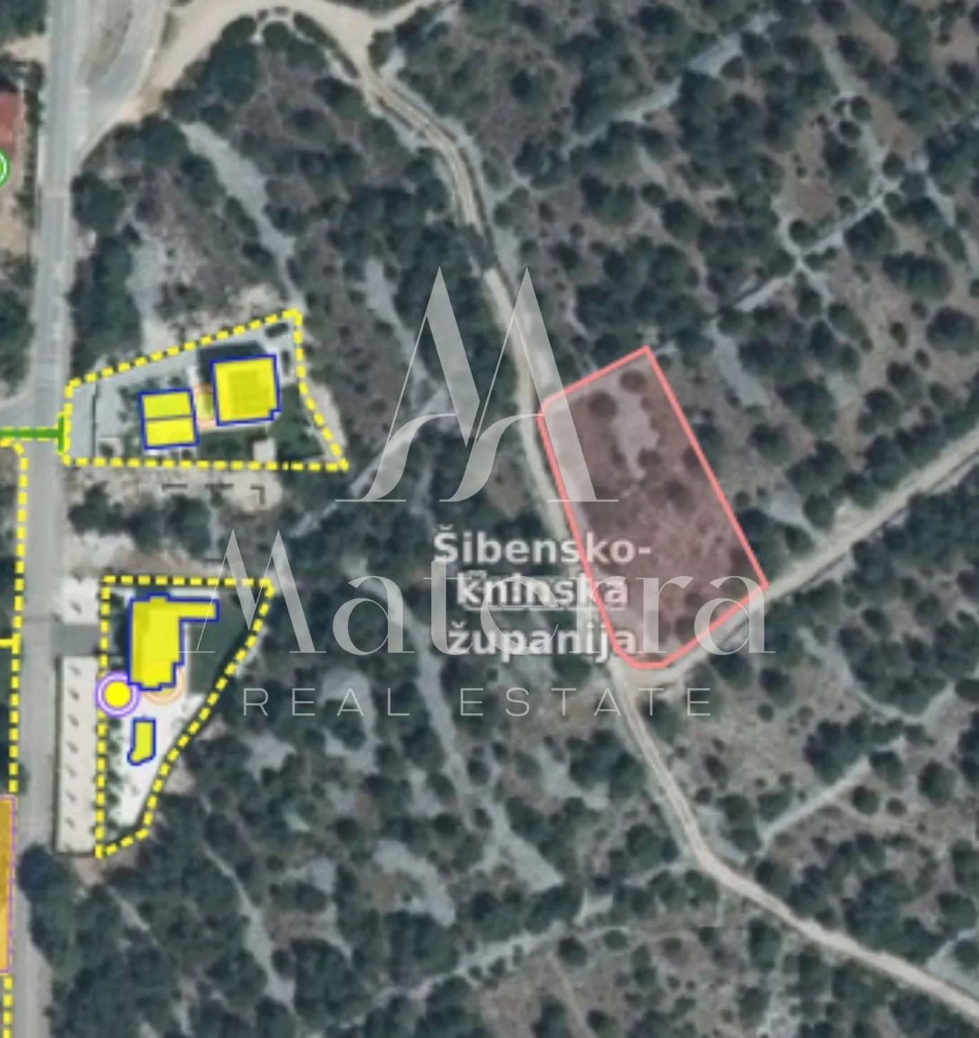Brodarica - Građevinsko Zemljište, 1505m2, Pristupni Put - Brodarica, Šibenik