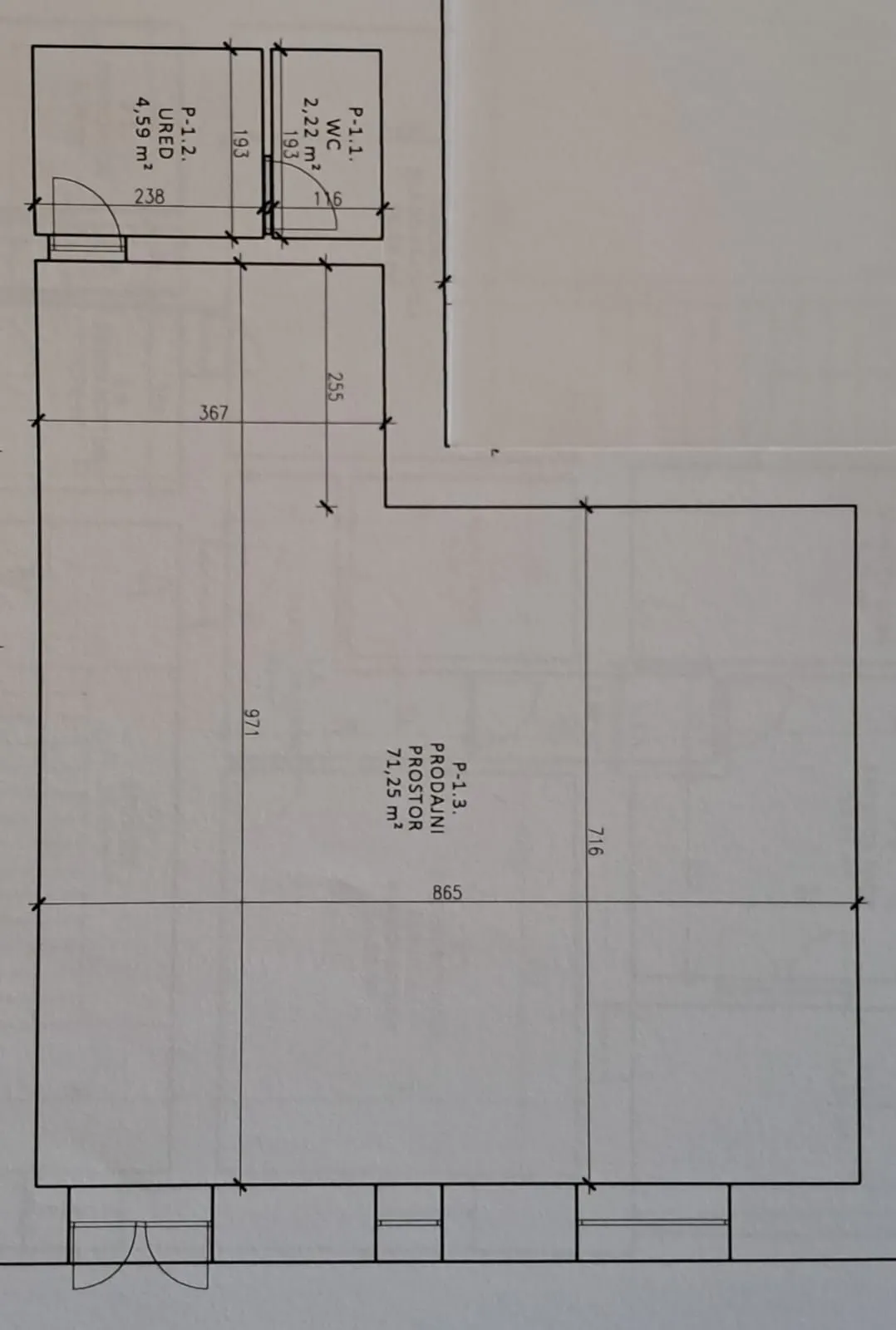 centar - šibenik, poslovni prostor p=78.14 m2 - slika 15
