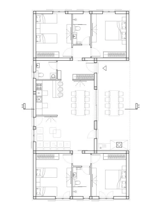 bogdanovići- roh bau kuća, posjeduje dozvole, p= 128.97 m2 - slika 14
