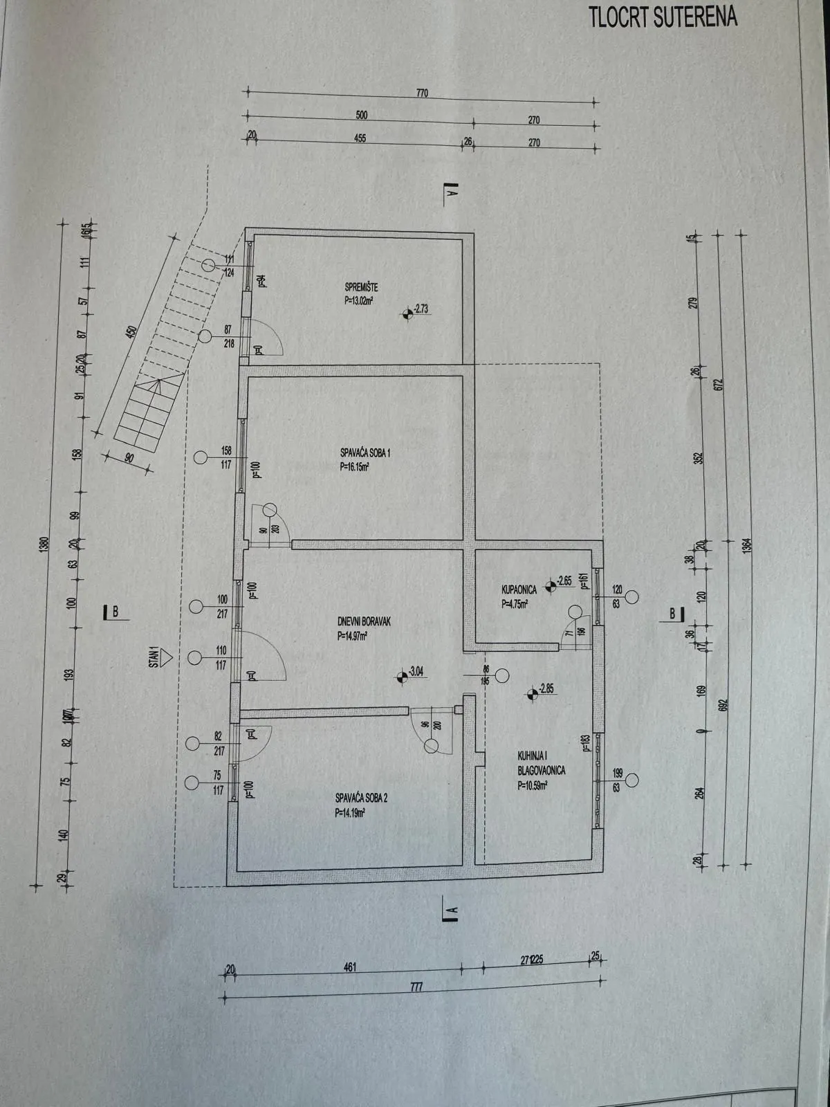 marina - prilika! kuca sa tri stana i parkingom, p=247 m² - slika 22