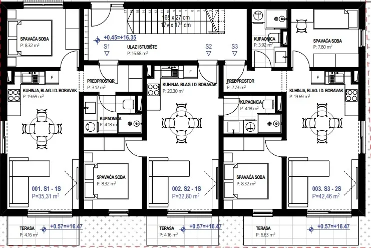 rogoznica- novogradnja, stanovi od 36,79 m2 - 75,94m2, 210 m od mora - slika 14