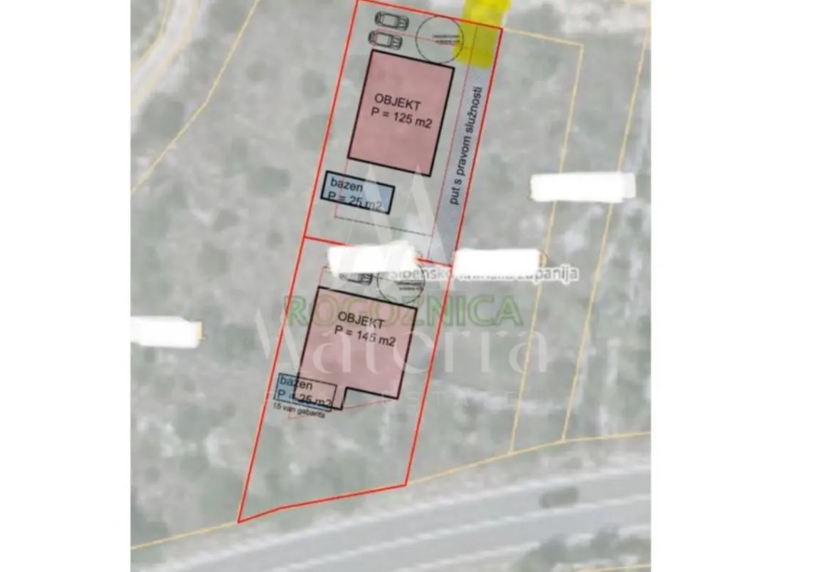 građevinsko zemljište 1115m2 sa pogledom na more, 30m od plaže - slika 6