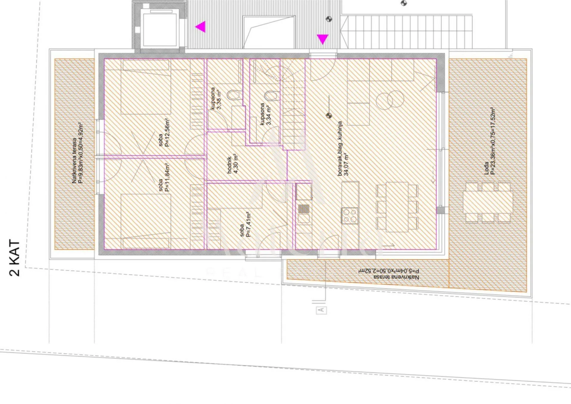 zadar, lux penthouse (s5), lift, garaža, p=140,04 - slika 16