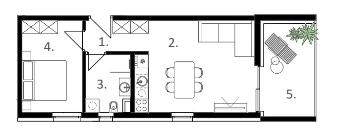 vodice - novogradnja, stanovi od 41,20 do 104.20 m2 - slika 17