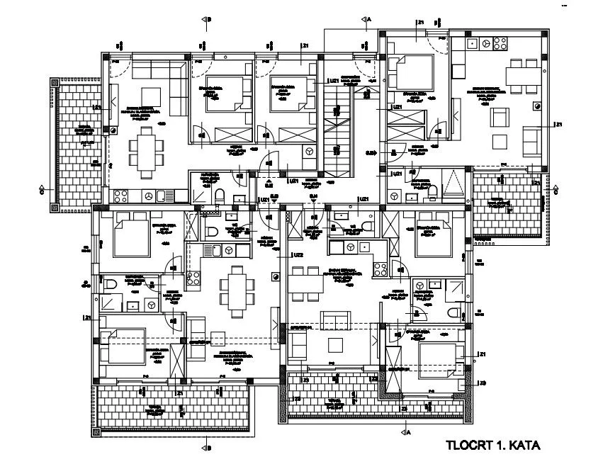 vodice - novogradnja, dvosobni stan sj2 - n1, p = 65.04 m2 - slika 18
