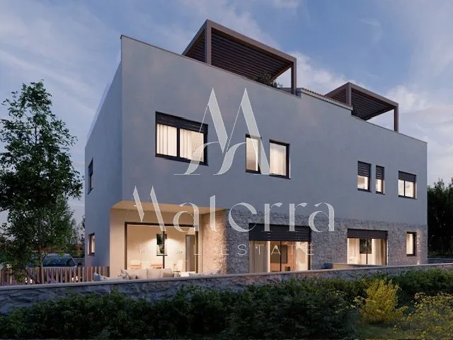 murter - novogradnja, desni dio dvojne kuće, krovna terasa - slika 3