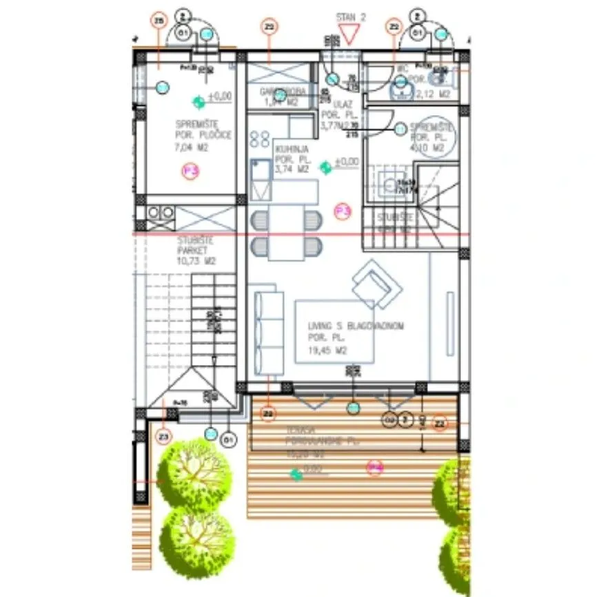 vodice - vila 2, novogradnja p = 91.875 m² - slika 6