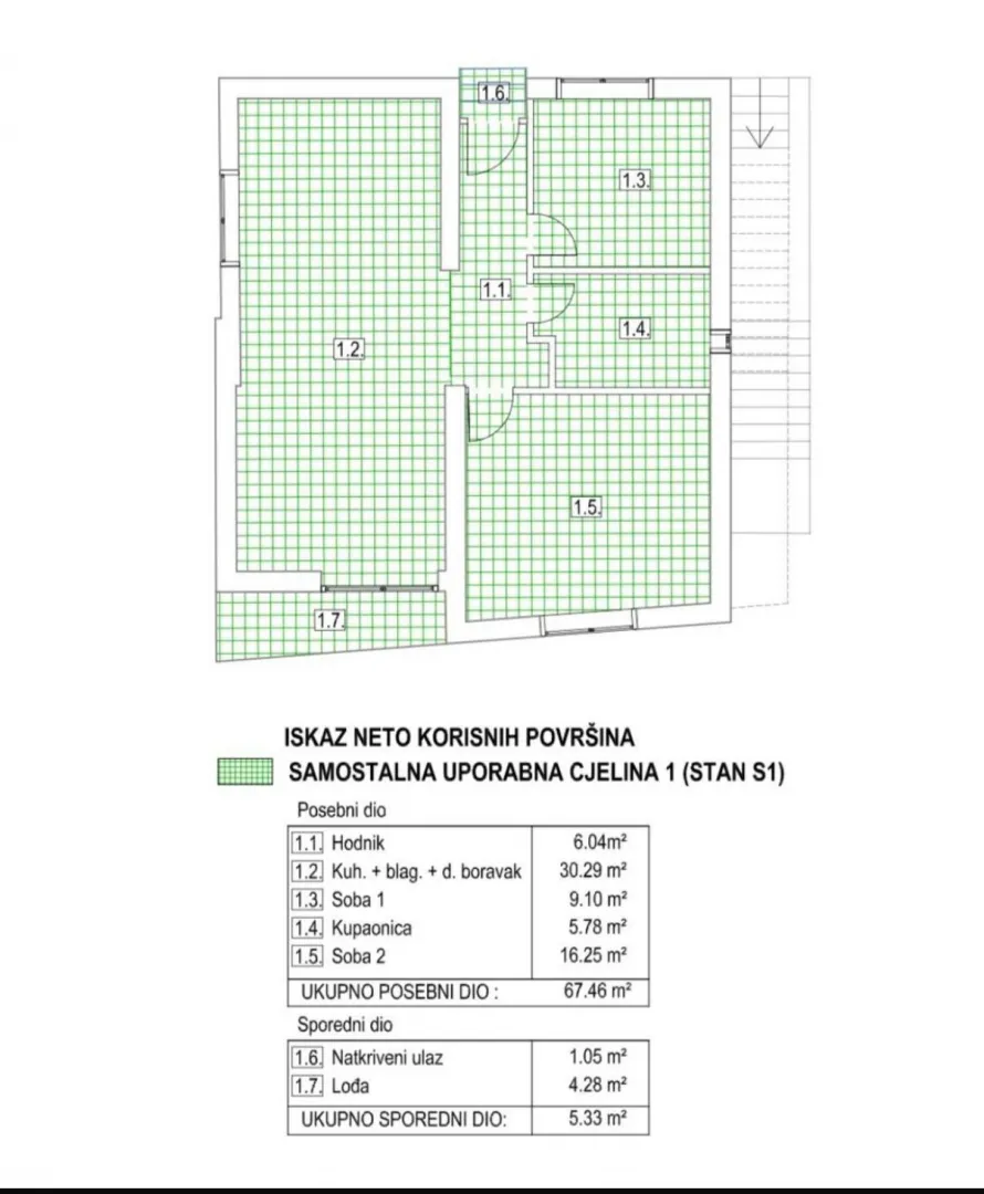 rijetkost, šibenik/centar, 2-soban sa pogledom i garažom - slika 20