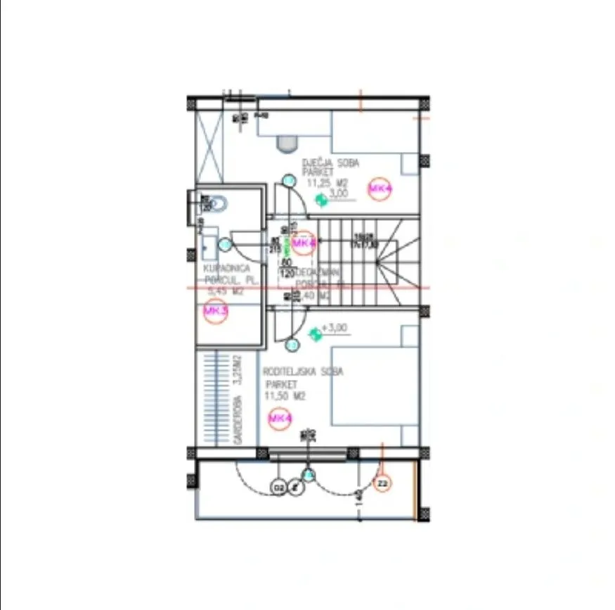vodice - vila 2, novogradnja p = 91.875 m² - slika 5