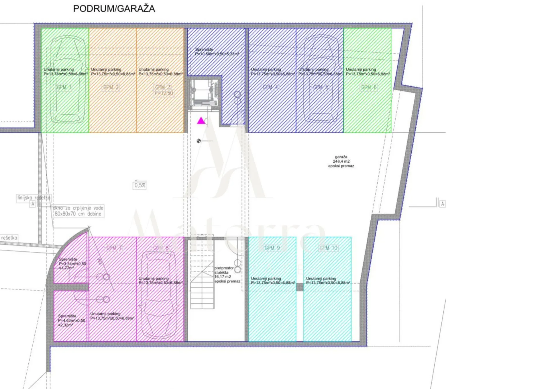 zadar, 3-soban stan (s2) u prizemlju sa vrtom i garažom, p=136,53 - slika 16
