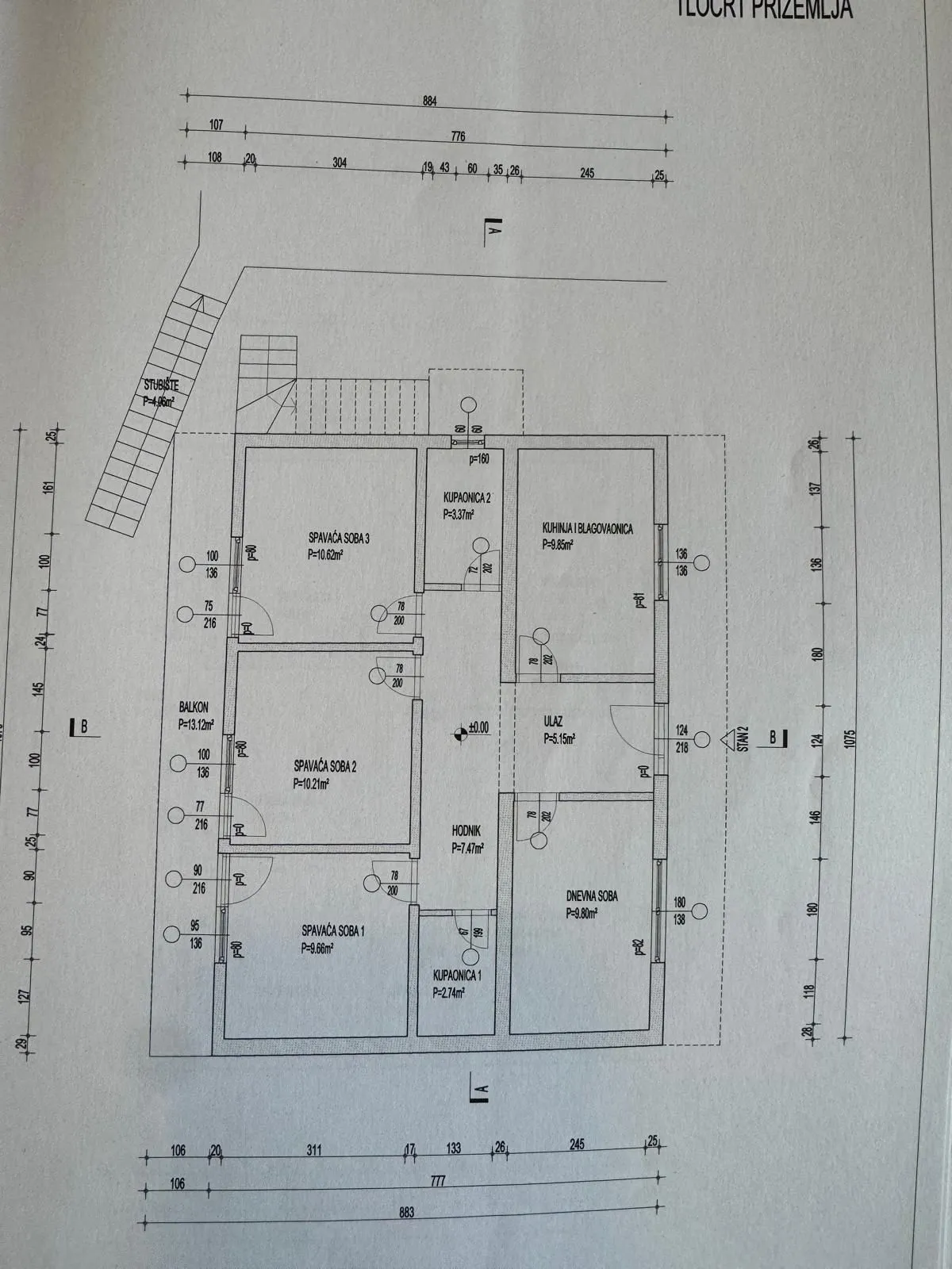 marina - prilika! kuca sa tri stana i parkingom, p=247 m² - slika 23