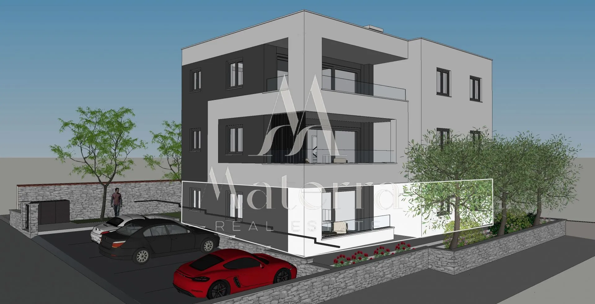 vodice - 2-soban stan, 30 m od mora, prizemlje, zgrada 1 - slika 1