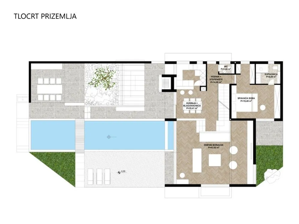 rogoznica/jarebinjak - luksuzna vila sa bazenom p = 237 m2 - slika 28