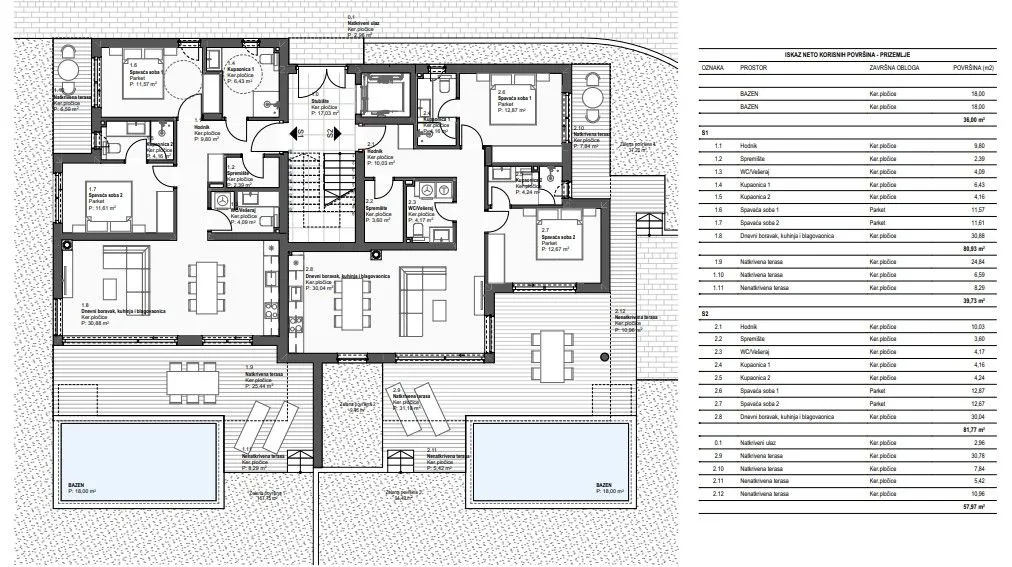 tribunj - 2-sobni stan, novogradnja, bazen, vrt, s1 - slika 9