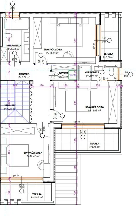 vodice - novogradnja, duplex sa bazenom, p = 176.52 m2 - slika 11