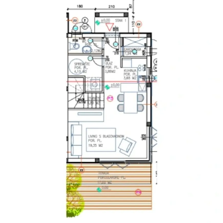 vodice - vila 1, novogradnja p = 92.875 m² - slika 6
